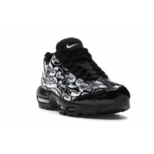 Кроссы Nike Air Max 95 Premium Black - мужская сетка размеров