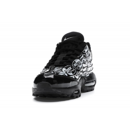 Кроссы Nike Air Max 95 Premium Black - мужская сетка размеров