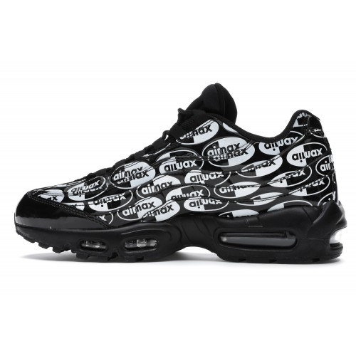 Кроссы Nike Air Max 95 Premium Black - мужская сетка размеров