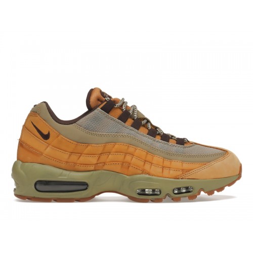 Кроссы Nike Air Max 95 Wheat - мужская сетка размеров