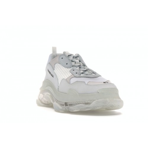 Кроссы Balenciaga Triple S Clear Sole White - мужская сетка размеров