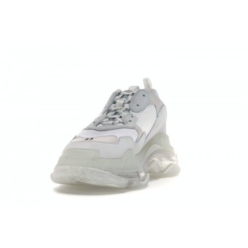 Кроссы Balenciaga Triple S Clear Sole White - мужская сетка размеров