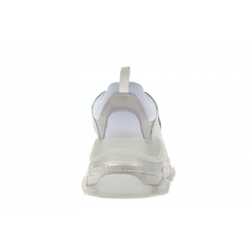 Кроссы Balenciaga Triple S Clear Sole White - мужская сетка размеров