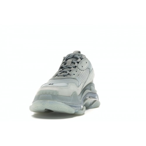 Кроссы Balenciaga Triple S Clear Sole Grey - мужская сетка размеров