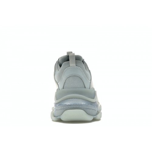 Кроссы Balenciaga Triple S Clear Sole Grey - мужская сетка размеров