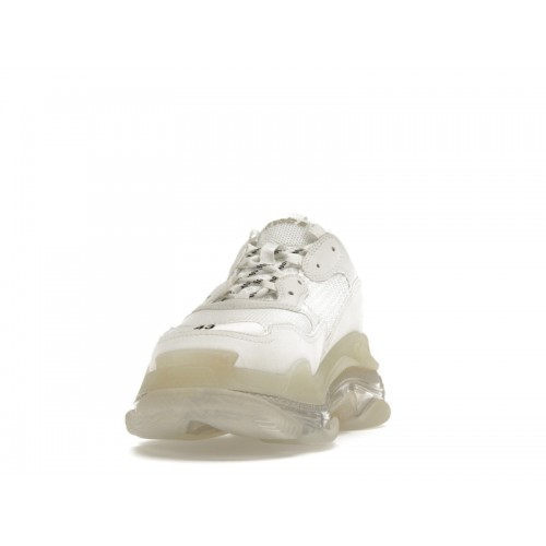 Кроссы Balenciaga Triple S Clear Sole White - мужская сетка размеров