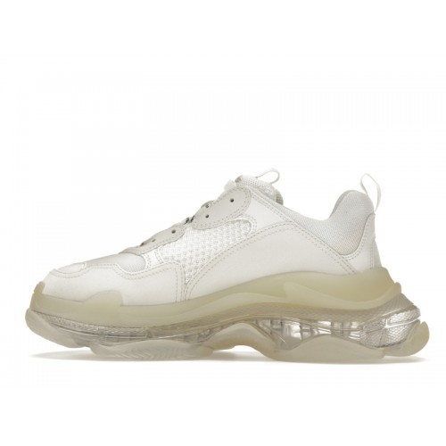 Кроссы Balenciaga Triple S Clear Sole White - мужская сетка размеров