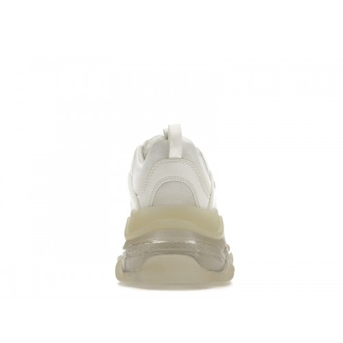 Кроссы Balenciaga Triple S Clear Sole White - мужская сетка размеров