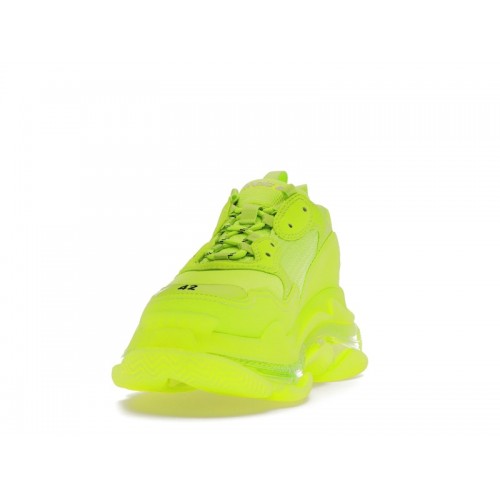Кроссы Balenciaga Triple S Clear Sole Fluo Yellow - мужская сетка размеров