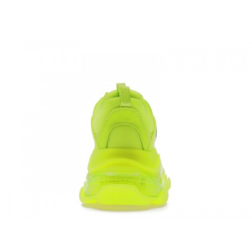 Кроссы Balenciaga Triple S Clear Sole Fluo Yellow - мужская сетка размеров