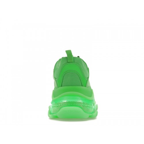 Кроссы Balenciaga Triple S Clear Sole Bright Green - мужская сетка размеров
