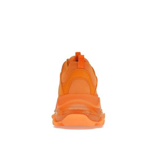 Кроссы Balenciaga Triple S Clear Sole Orange - мужская сетка размеров