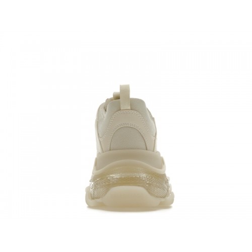 Кроссы Balenciaga Triple S Clear Sole Beige - мужская сетка размеров
