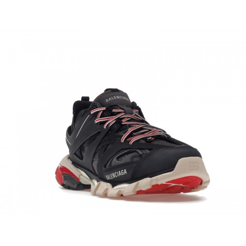 Кроссы Balenciaga Track Black Grey Red - мужская сетка размеров