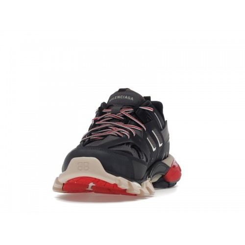 Кроссы Balenciaga Track Black Grey Red - мужская сетка размеров