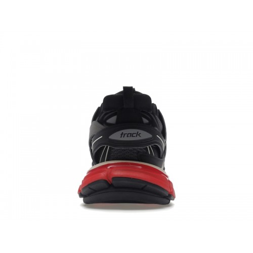 Кроссы Balenciaga Track Black Grey Red - мужская сетка размеров