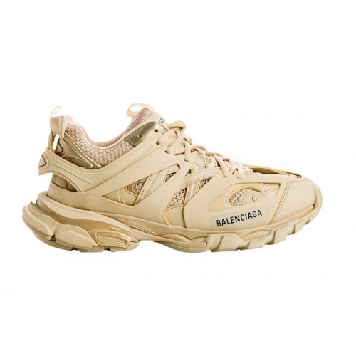 Кроссы Balenciaga Track Beige Metallic Gold - мужская сетка размеров