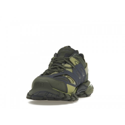 Кроссы Balenciaga Track Green Navy Yellow - мужская сетка размеров