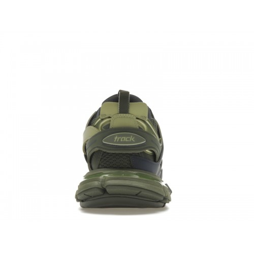 Кроссы Balenciaga Track Green Navy Yellow - мужская сетка размеров