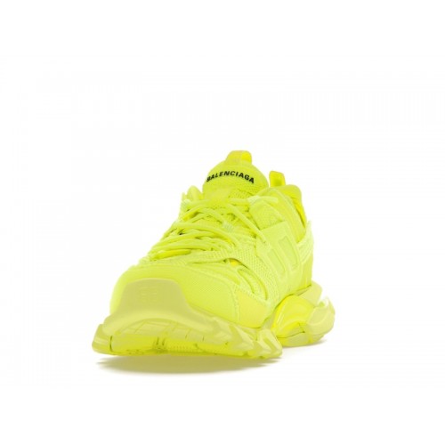 Кроссы Balenciaga Track Full Mesh Neon Yellow Black - мужская сетка размеров