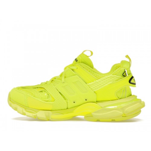 Кроссы Balenciaga Track Full Mesh Neon Yellow Black - мужская сетка размеров