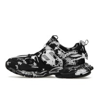 Balenciaga Track Graffiti Black White