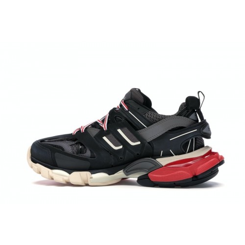 Кроссы Balenciaga Track Black Red (W) - женская сетка размеров