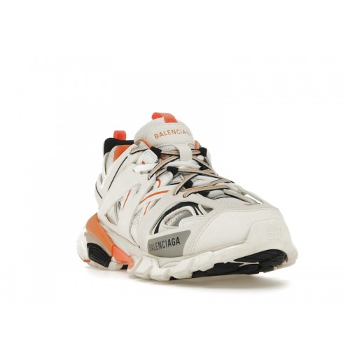 Кроссы Balenciaga Track White Orange (W) - женская сетка размеров