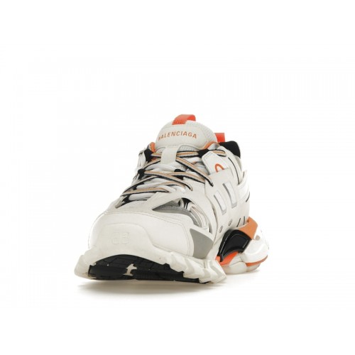 Кроссы Balenciaga Track White Orange (W) - женская сетка размеров