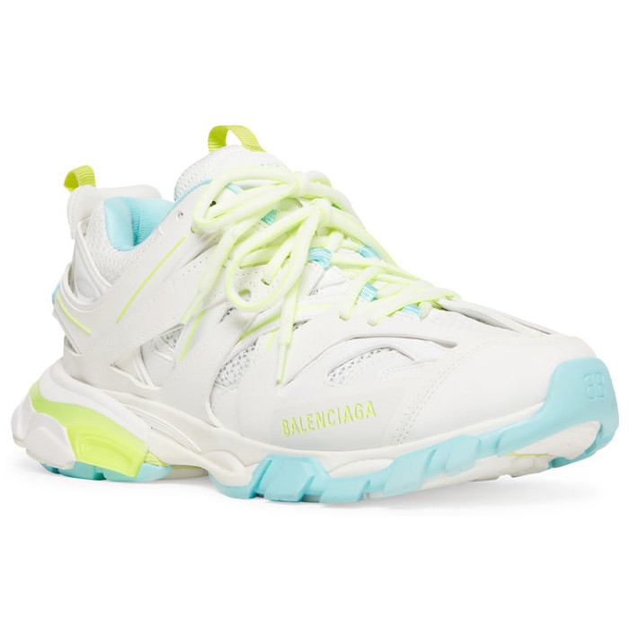 Balenciaga Track White Fluorescent Yellow Turquoise (W) - женская сетка размеров Balenciaga Track White Fluorescent Yellow Turquoise (W) - женская сетка размеров