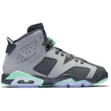 Подростковые кроссовки Jordan 6 Retro Green Glow (GS)