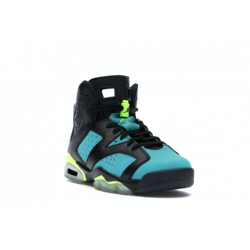 Кроссы Jordan 6 Retro Turbo Green (GS) - подростковая сетка размеров