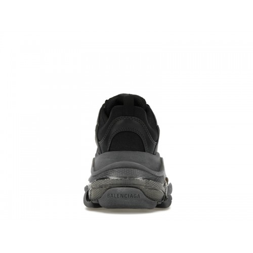 Кроссы Balenciaga Triple S Black Clear Sole (W) - женская сетка размеров