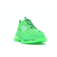 Женские кроссовки Balenciaga Triple S Neon Green Clear Sole (W)