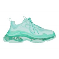 Женские кроссовки Balenciaga Triple S Clear Sole Green (W)
