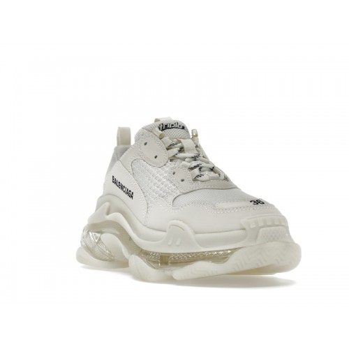 Кроссы Balenciaga Triple S Clear Sole Light Beige (W) - женская сетка размеров