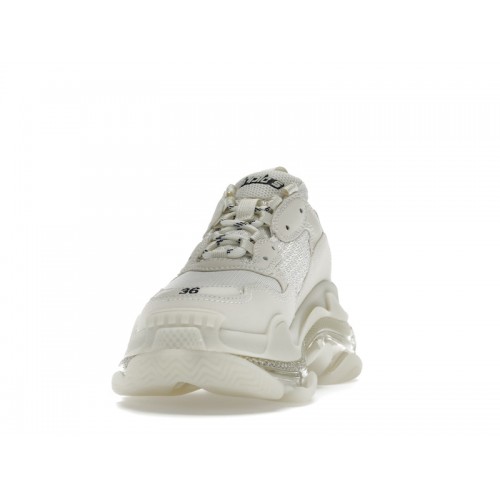 Кроссы Balenciaga Triple S Clear Sole Light Beige (W) - женская сетка размеров