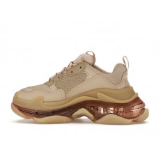Женские кроссовки Balenciaga Triple S Clear Sole Beige (W)