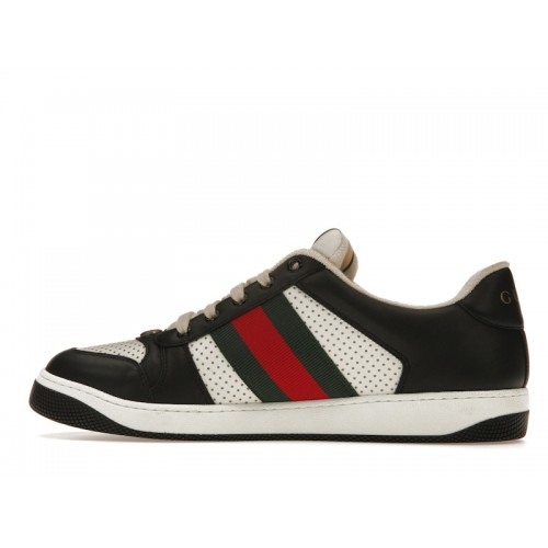 Gucci Screener Black White Green Red Web - мужская сетка размеров