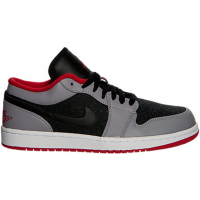 Кроссовки Jordan 1 Low Black Gym Red Cement