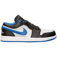 Кроссовки Jordan 1 Low Black Game Royal Metallic Platinum