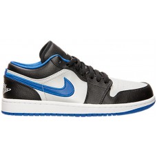 Jordan 1 Low Black Game Royal Metallic Platinum