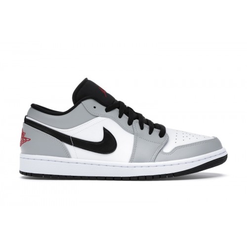 Кроссы Jordan 1 Low Light Smoke Grey - мужская сетка размеров