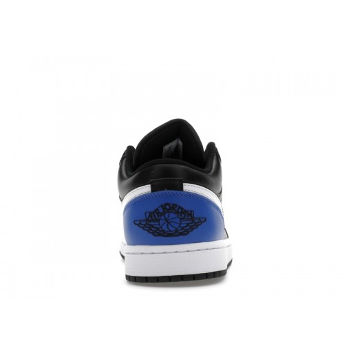 Кроссы Jordan 1 Low Black Royal Toe - мужская сетка размеров