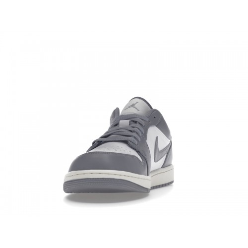 Кроссы Air Jordan 1 Low Vintage Stealth Grey - мужская сетка размеров