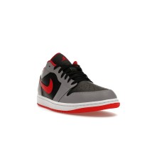 Jordan 1 Low Black Light Smoke Grey Gym Red