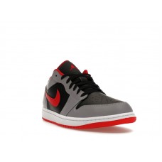 Jordan 1 Low Black Light Smoke Grey Gym Red