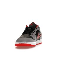 Jordan 1 Low Black Light Smoke Grey Gym Red