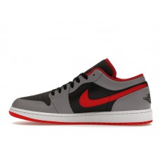 Jordan 1 Low Black Light Smoke Grey Gym Red