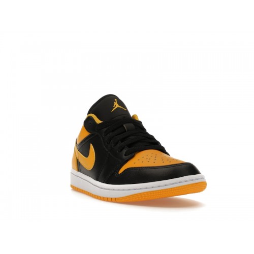 Кроссы Jordan 1 Low Yellow Ochre - мужская сетка размеров